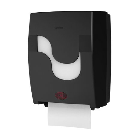 Rollenhandtuchspender "Mastermatic", berührungslose Sensorautomatik | schwarz | für Papierhandtücher Artikel 10050