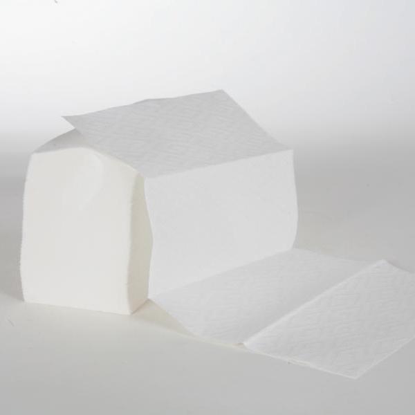 Papierhandtücher 3-lagig, 21,5 cm x 36,0 cm, Interfold, 100% Zellstoff weiß, 18 x 100 Tücher | 1.800 Blatt/Karton 