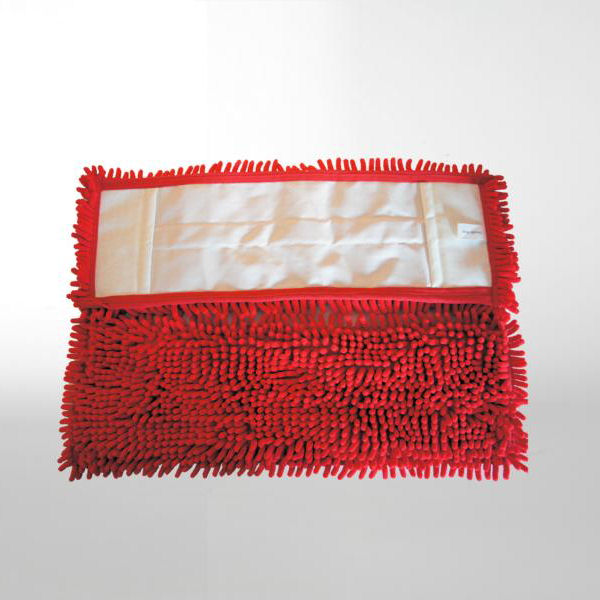 Chenille-Mopp 40 cm | Farbe: rot  | Material: Mikrofaser Aufnahme: Tasche