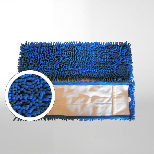 Chenille-Mopp 40 cm | Farbe: blau  | Material: Mikrofaser Aufnahme: Tasche