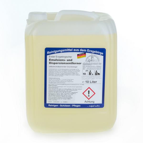 Erster Erzgebirgischer Emulsions- und Dispersionsentferner | 10 Liter | selbstneutralisierender Grundreiniger