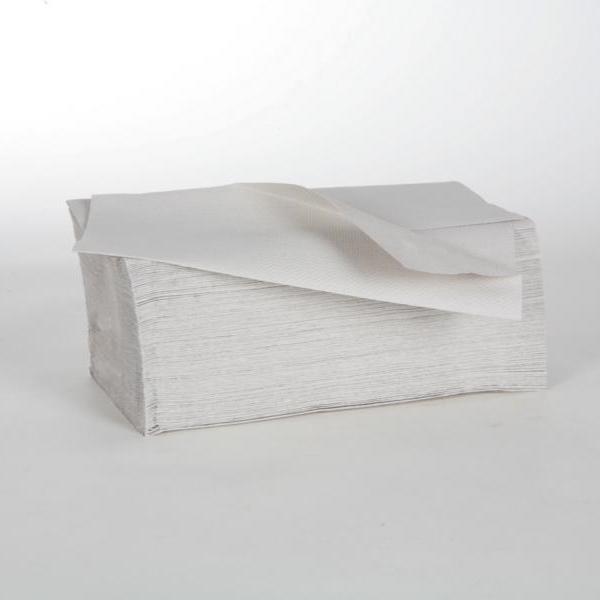 Papierhandtücher 1-lagig, 24,5 x 23 cm, V-Falz, Recycling natur, 41 g/m² | 5.000 Blatt/Karton