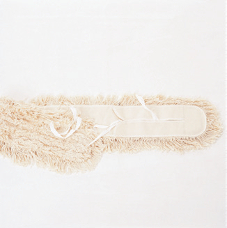 Feuchtwischmopp 130 cm mit Bändern und Tasche | 100% Baumwolle, Aufnahme: Tasche, passend für Mopp-Halter 60596