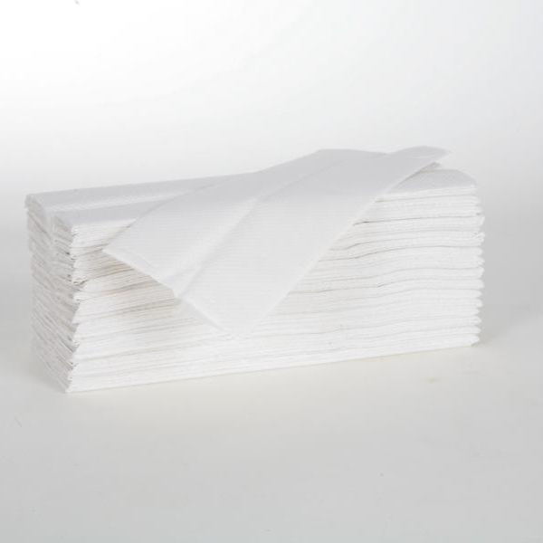 Papierhandtücher 2-lagig, 23 x 31 cm, Lagenfalz, hochweiß | 2880 Blatt/Karton