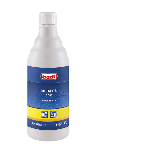 buzil G505 Metapol | Metallpolitur für Alu, Messing, Holz, Chrom, Edelstahl u.a. | 600 ml