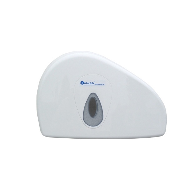 Toilettenpapier-Großrollen-Spender Merida Top Duo Mini | weiß/grau | passend zu Art. A10047
