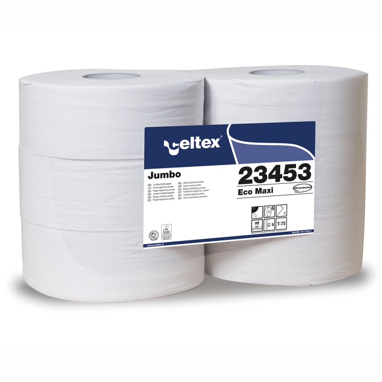 Toilettenpapier Großrolle 1-lagig, Recycling weiß, 525 m, perforiert, endlos | 6 Rollen Toilettenpapier Großrolle 1-lagig, Recycling weiß, 525 m, perforiert, endlos | 6 Rollen