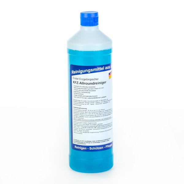 Erster Erzgebirgischer KFZ-Allroundreiniger |   1 Liter Rundflasche | Spezialreiniger für Hochdruckgeräte oder für extreme Verschmutzungen