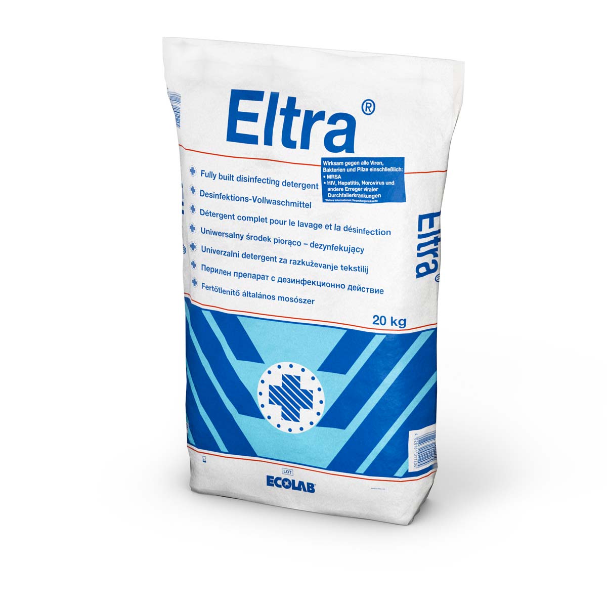 Eltra® | 20 kg  | 60°C Desinfektions-Vollwaschmittel +++ BIOZIDPRODUKTE VORSICHTIG VERWENDEN +++