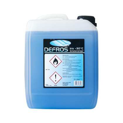 DEFROS Scheibenreiniger bis -60°C |  5 Liter  | Frostschutz-Scheibenwaschzusatz, NEU auf Ethanol-Basis