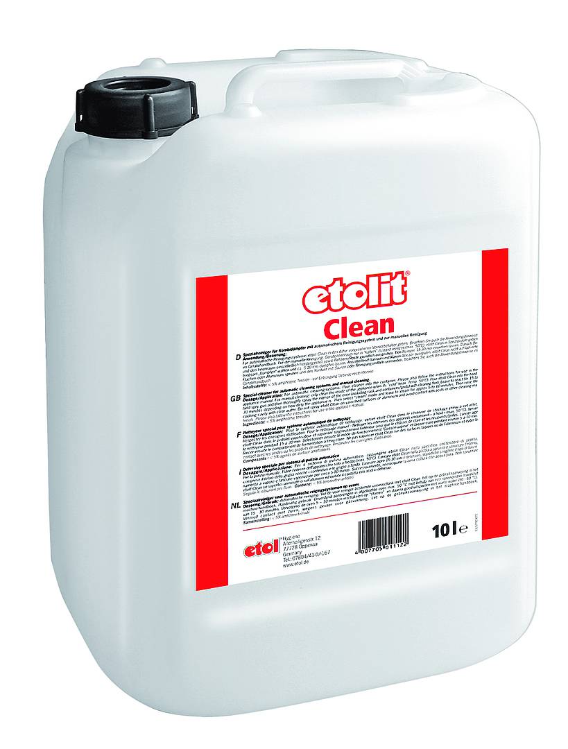 etolit® Clean | 10 Liter | flüssiger Spezialreiniger für Kombidämpfer mit automatischem und manuellem Reinigungssystem