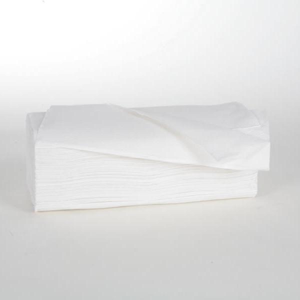 Papierhandtücher 2-lagig | 25 x 23 cm | Zick-Zack-Falz | hochweiß | 3.200 Blatt/Karton
