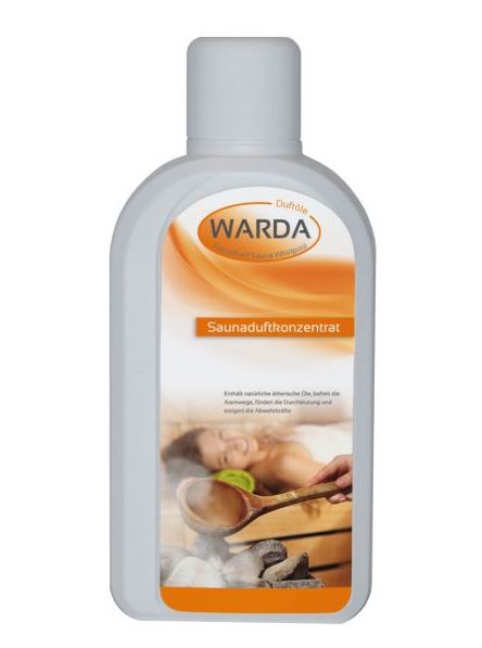 Warda Saunaduftkonzentrat | 1 Liter  | Birke, Eukalyptus, Kirsche, Orange, Alpenkräuter, Eisminze, Latschenkiefer, Kräutermischung, Melisse, Schweizer Kräuter, Minze, Wintertraum, Blutorange, Sandelholz, Pfefferminz, roter Apfel, Minzbeere, Pfirsichblüte