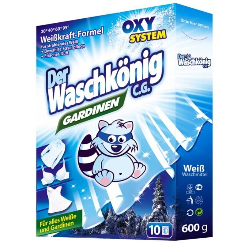 Der Waschkönig Gardinen Waschmittel 10WL 600g