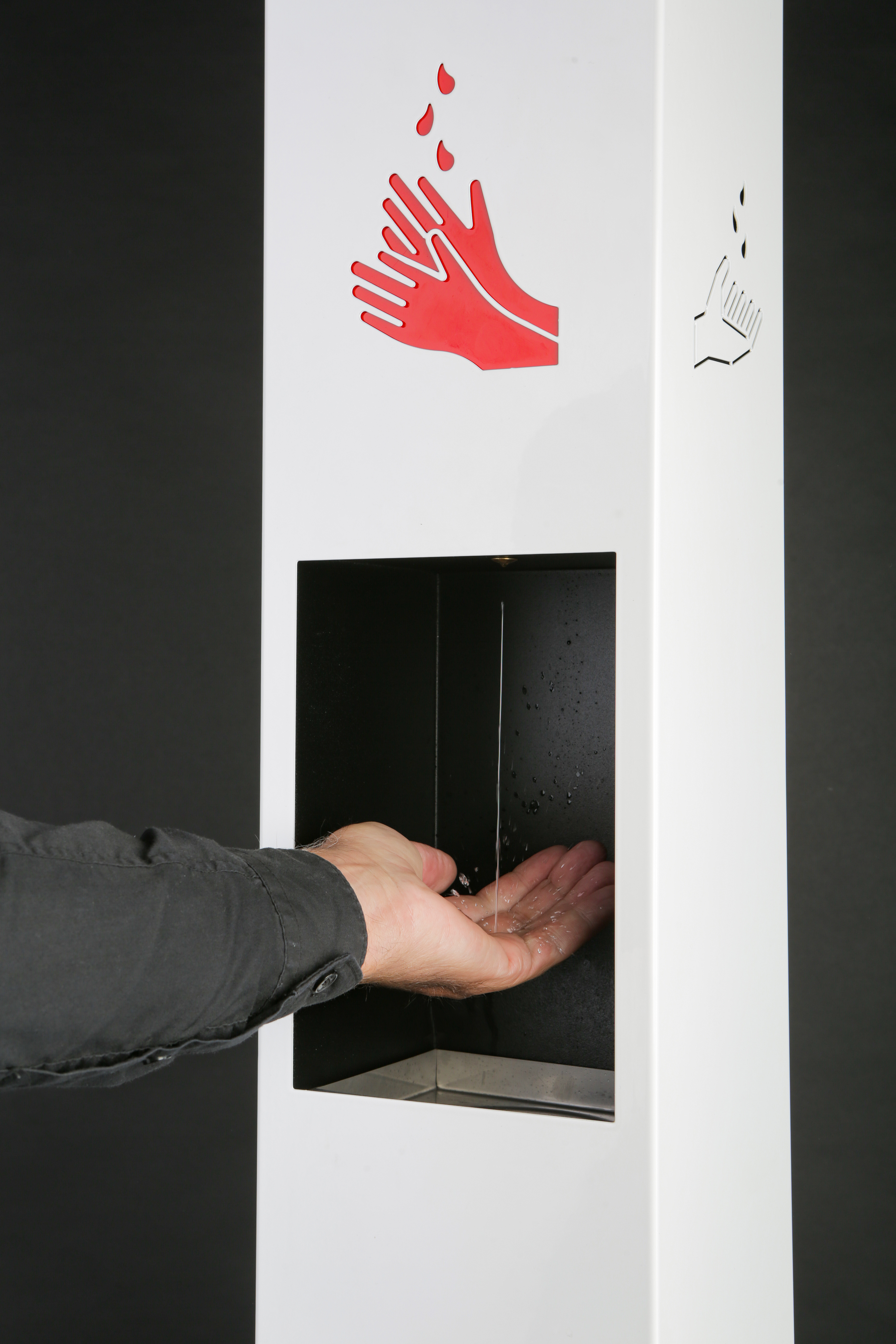 Dedonor® Desinfektions- und Hygienemittelspender - Weltneuheit, Patentiertes System ohne Strom, Made in Germany Dedonor® Desinfektions- und Hygienemittelspender - Weltneuheit, Patentiertes System ohne Strom, Made in Germany