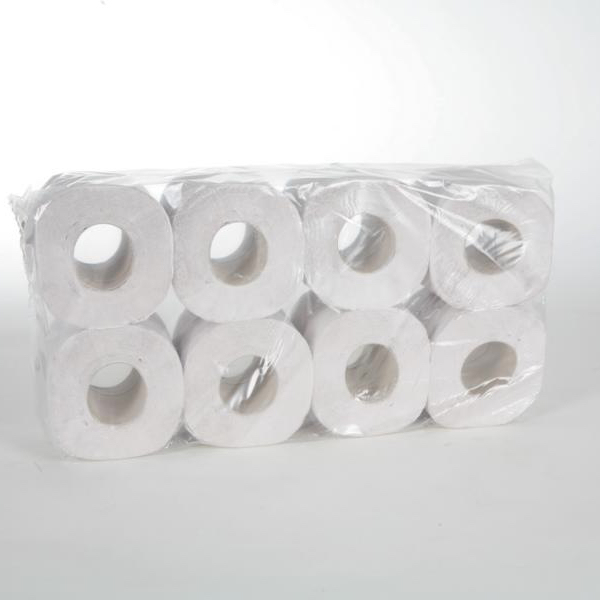 Toilettenpapier 1-lagig, 400 Blatt/Rolle, SPEZIAL | 64 Rollen/Sack  | Spezialpapier für feuchte Umgebung wie Schwimmbäder