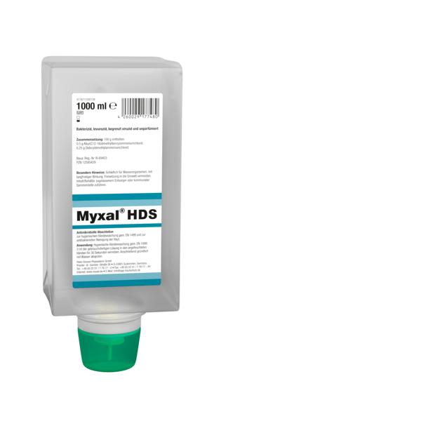 MYXAL® HDS Antimikrobielle Waschlotion für Haut und Hände | 1000 ml Varioflasche  | für besonders empfindliche und strapazierte Haut