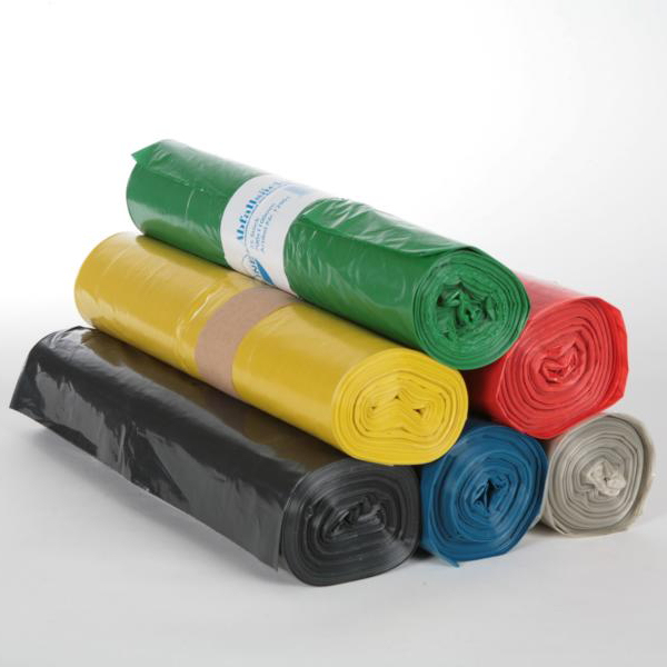 Müllsack  120 Liter, Typ60 grün LDPE, 700 x 1100 mm | 25 Stück/Rolle 